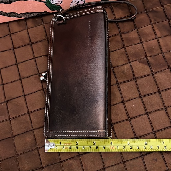 Pelle Studio bronze leather mini clutch wristlet - Picture 13 of 15